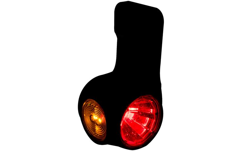 Lampa Obrysowa Na Wieszaku Trójfunkcyjna z Odbłyśnikiem (LED) Biało - Pomarańczowo - Czerwony 12 / 24V Lewy