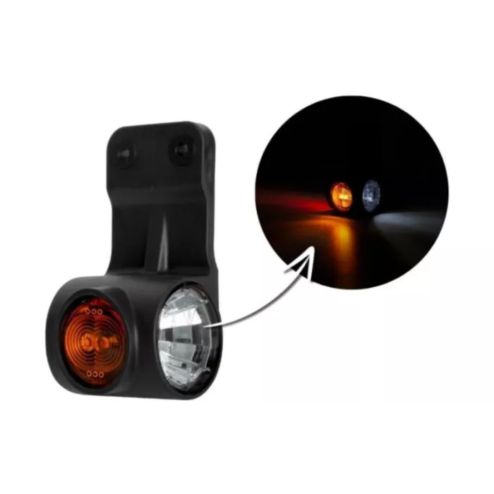 Triple Marker Lamp That Comes With A Flexible Hanger (LED) White - Orange - Red 12 / 24V Right