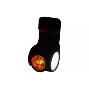 Luz de Gálibo Triple, En Un Soporte Flexible (LED) Blanca - Amarilla - Roja 12 / 24V Derecho