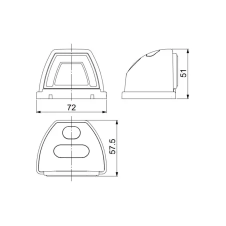 Luz de Gálibo para EL Techo (LED) Blanca 12 / 24V Universal