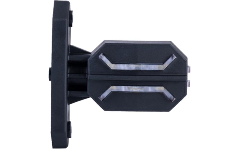 Lampa Obrysowa (Dragon) Trzyfunkcyjna Na Wysięgniku Krótkim (LED) Biało - Pomarańczowo - Czerwony 12 / 24V Lewa