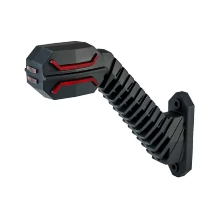 Umrissleuchte Mit Drei Funktionen An Einem Langen Diagonalen Arm (LED) Weiß - Orange - Rot 12 / 24V Rechts