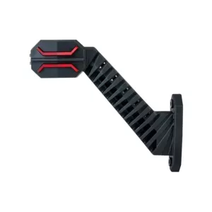 Feu de Gabarit à Trois Fonctions Sur Un Bras Long Diagonal (LED) Blanc - Orange - Rouge 12 / 24V Gauche