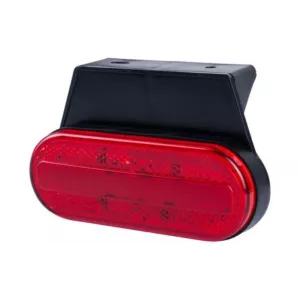 LUZ DE POSICIÓN (NEON) CON SOPORTE, CON REFLEJO, 2 FUNCIONES (LED) ROJA 12/24V UNIVERSAL