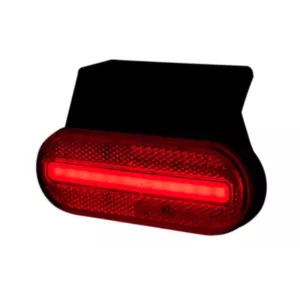 Marker Light With A holder And Reflective Device, 2-function (LED) Red 12 / 24V Universal
