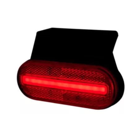 Marker Light With A holder And Reflective Device, 2-function (LED) Red 12 / 24V Universal