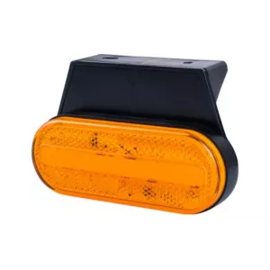 Marker Light With A holder And Reflective Device, 2-function (LED) Orange 12 / 24V Universal