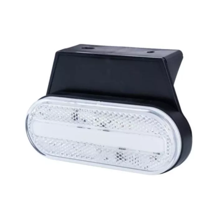 ГАБАРИТНЫЙ ФОНАРЬ СО СВЕТООТРАЖАТЕЛЕМ, 2-ФУНКЦИОНАЛЬНЫЙ (LED) БЕЛЫЙ 12 / 24V УНИВЕРСАЛЬНАЯ
