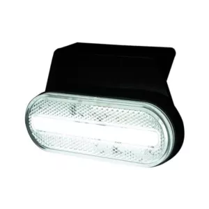 Marker Light With A holder And Reflective Device, 2-function (LED) White 12 / 24V Universal