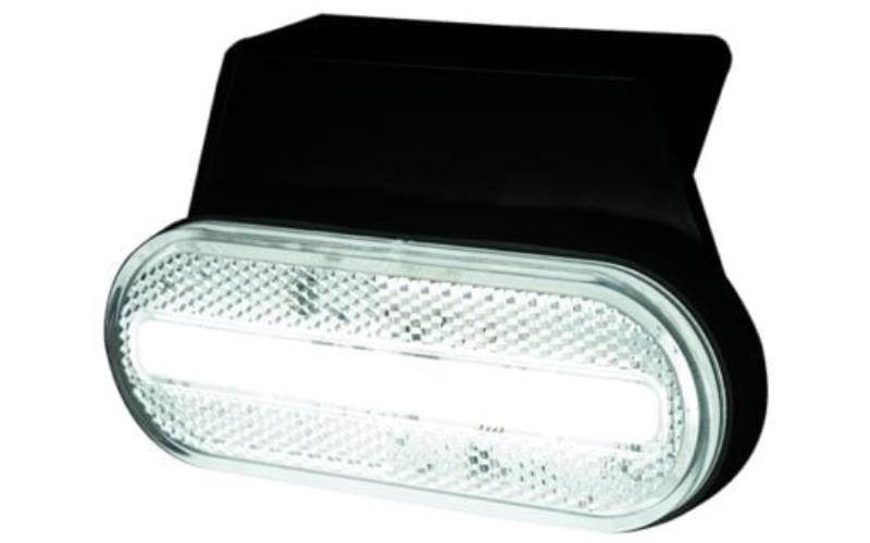 ГАБАРИТНЫЙ ФОНАРЬ СО СВЕТООТРАЖАТЕЛЕМ, 2-ФУНКЦИОНАЛЬНЫЙ (LED) БЕЛЫЙ 12 / 24V УНИВЕРСАЛЬНАЯ