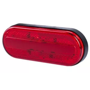 Marker Light With Reflective Device, 2-function (LED) Red 12 / 24V Universal