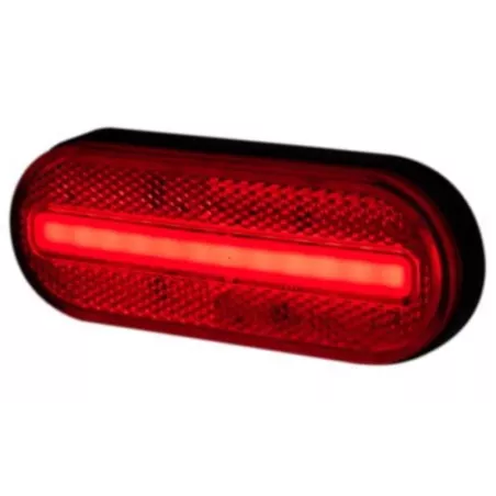 Marker Light With Reflective Device, 2-function (LED) Red 12 / 24V Universal
