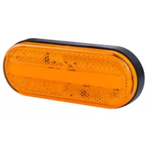 Marker Light With Reflective Device, 2-function (LED) Orange 12 / 24V Universal
