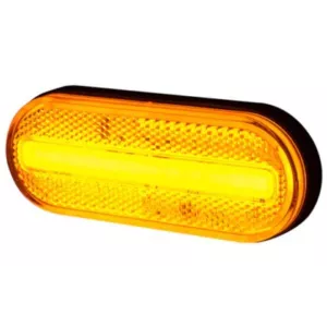 Marker Light With Reflective Device, 2-function (LED) Orange 12 / 24V Universal