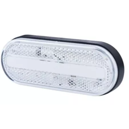 Marker Light With Reflective Device, 2-function (LED) White 12 / 24V Universal