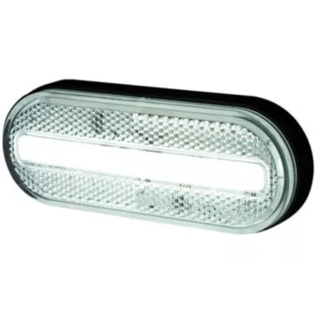 Marker Light With Reflective Device, 2-function (LED) White 12 / 24V Universal