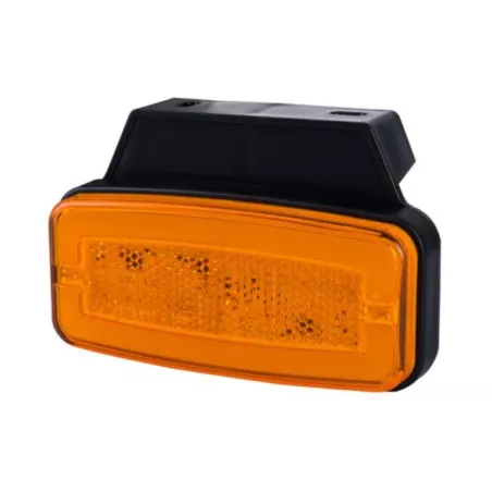 Marker Light With A holder And Reflective Device, 2-function (LED) Orange 12 / 24V Universal