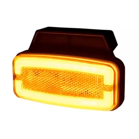 Marker Light With A holder And Reflective Device, 2-function (LED) Orange 12 / 24V Universal