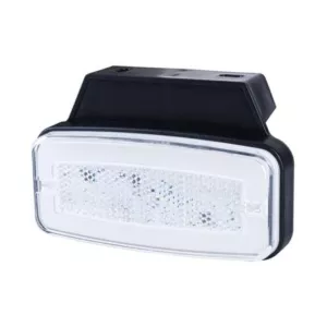ГАБАРИТНЫЙ ФОНАРЬ СО СВЕТООТРАЖАТЕЛЕМ, 2-ФУНКЦИОНАЛЬНЫЙ (LED) БЕЛЫЙ 12 / 24V УНИВЕРСАЛЬНАЯ