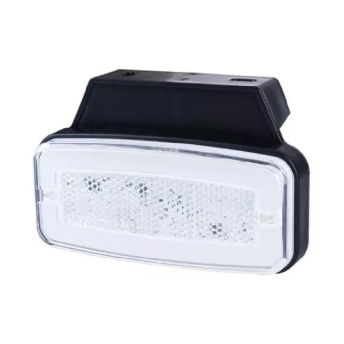 Feu de Position (Neon) Avec Catadioptre, Sur Support, 2 Fonctions (LED) Blanc 12 / 24V Universel