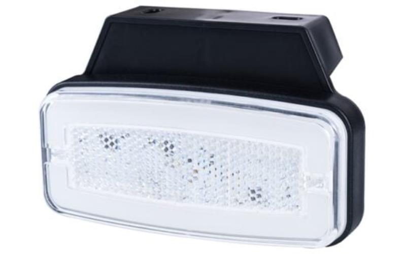 Marker Light With A holder And Reflective Device, 2-function (LED) White 12 / 24V Universal