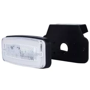 Feu de Position (Neon) Avec Catadioptre, Sur Support, 2 Fonctions (LED) Blanc 12 / 24V Universel