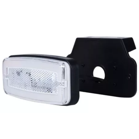 Marker Light With A holder And Reflective Device, 2-function (LED) White 12 / 24V Universal