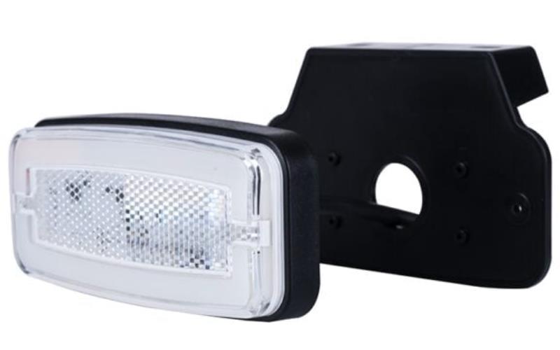 Marker Light With A holder And Reflective Device, 2-function (LED) White 12 / 24V Universal
