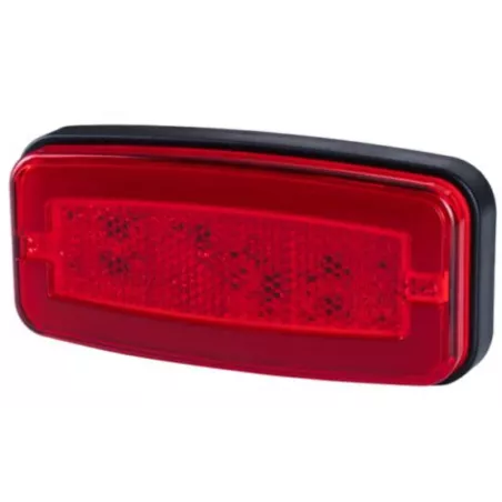 Marker Light With Reflective Device, 2-function (LED) Red 12 / 24V Universal