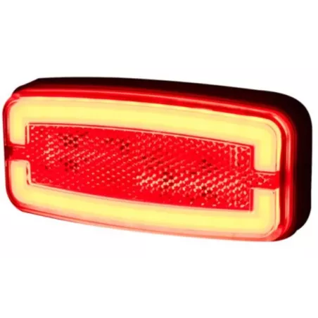 Lampa Pozycyjna z Odblaskiem (Neon) 2-funkcyjna (LED) Czerwony 12 / 24V Uniwersalna