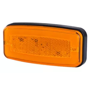 Marker Light With Reflective Device, 2-function (LED) Orange 12 / 24V Universal