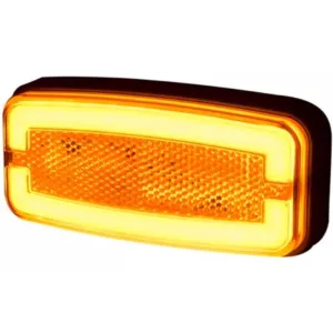 Marker Light With Reflective Device, 2-function (LED) Orange 12 / 24V Universal