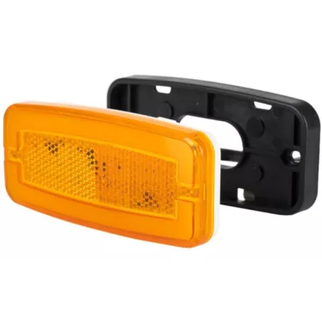 Marker Light With Reflective Device, 2-function (LED) Orange 12 / 24V Universal