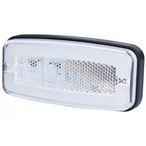 LUZ DE POSICIÓN (NEON) CON REFLEJO, 2 FUNCIONES (LED) BLANCA 12/24V UNIVERSAL