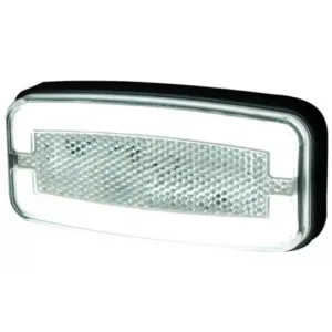 Marker Light With Reflective Device, 2-function (LED) White 12 / 24V Universal