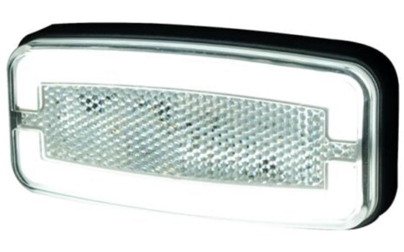 Markierungsleuchte, Zweifunktions (LED) Weiß 12 / 24V Universal