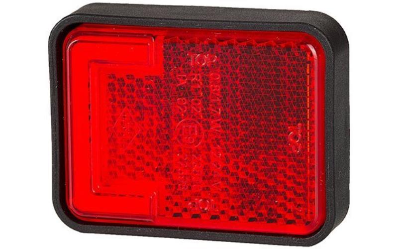 Feu de Position Arrière (Neon) Avec Catadioptre (LED) Rouge 12 / 24V Universel