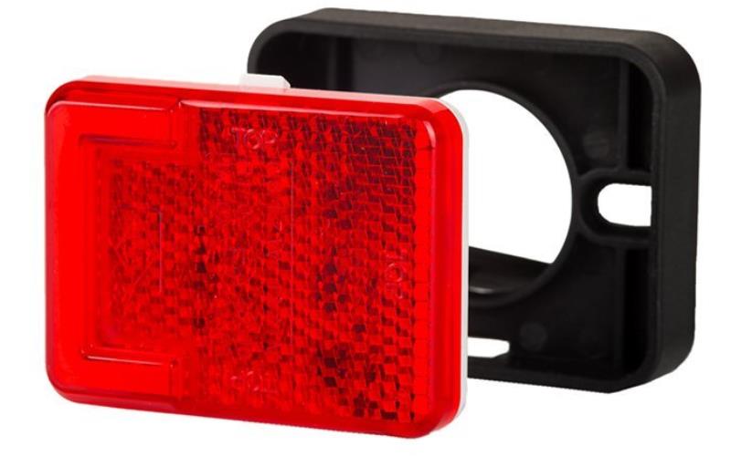 Feu de Position Arrière (Neon) Avec Catadioptre (LED) Rouge 12 / 24V Universel