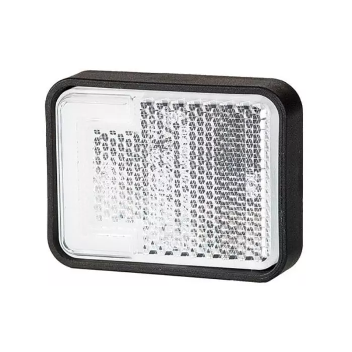 Feu de Position Avant (Neon) Avec Catadioptre (LED) Blanc 12 / 24V Universel