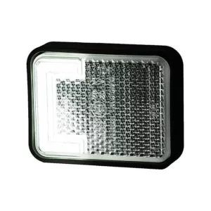 Feu de Position Avant (Neon) Avec Catadioptre (LED) Blanc 12 / 24V Universel