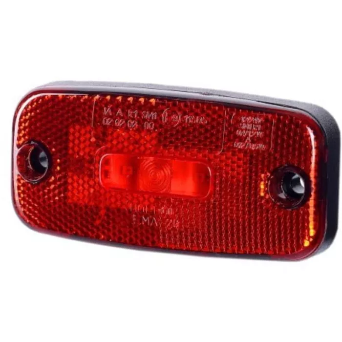 Seitenmarkierungsleuchte Mit Rückstrahler (LED) Rot 12 / 24V Universal