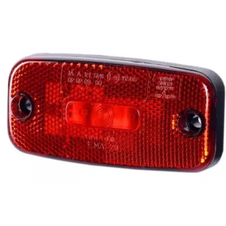 Seitenmarkierungsleuchte Mit Rückstrahler (LED) Rot 12 / 24V Universal