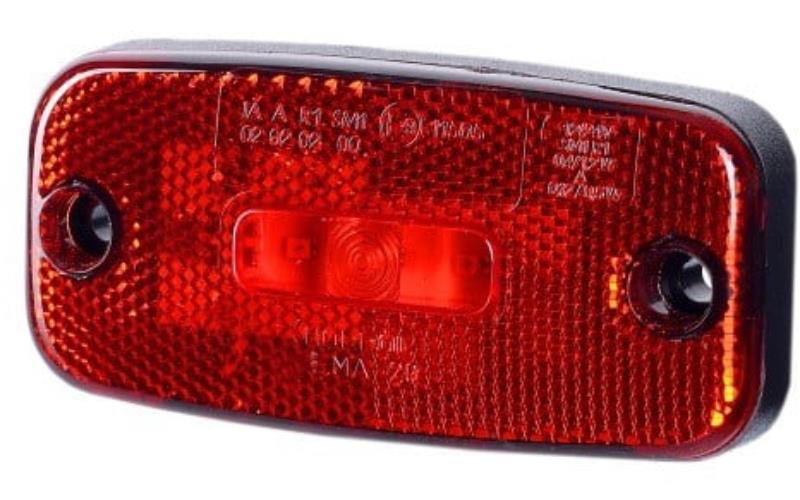 Luz de Gálibo con Reflejo (LED) Roja 12 / 24V Universal