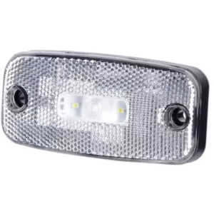 Seitenmarkierungsleuchte Mit Rückstrahler (LED) Weiß 12 / 24V Universal