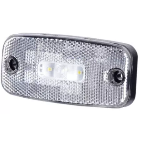 Seitenmarkierungsleuchte Mit Rückstrahler (LED) Weiß 12 / 24V Universal