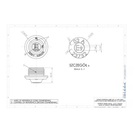 Front Position Lamp (LED) White 12 / 24V Universal