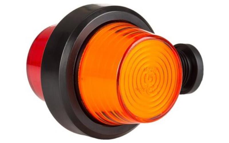 Marker Lamp, Short Arm (Neon) (LED) Orange - Red 12 / 24V Universal