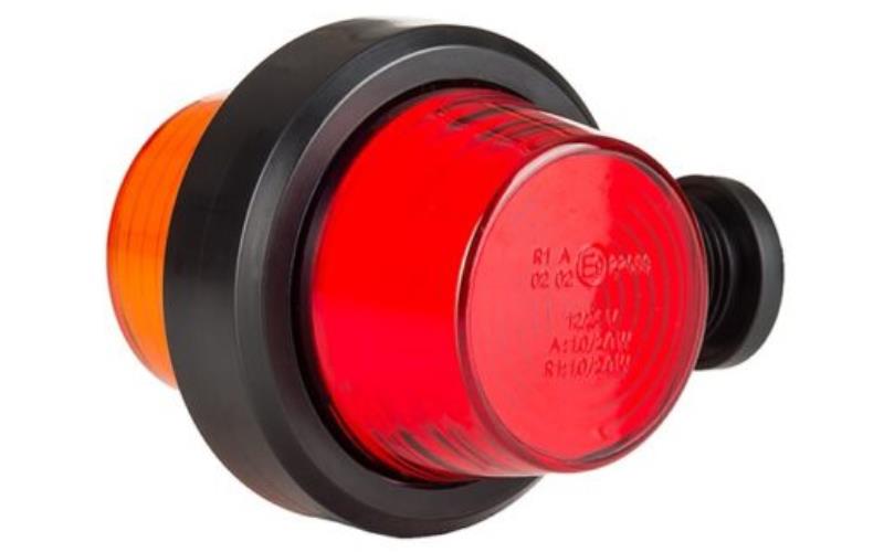Marker Lamp, Short Arm (Neon) (LED) Orange - Red 12 / 24V Universal
