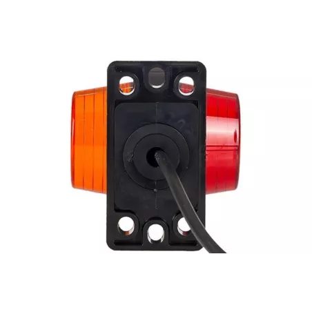 Lampa Obrysowa (Neon) Krótka (LED) Pomarańczowo - Czerwona 12 / 24V Uniwersalna