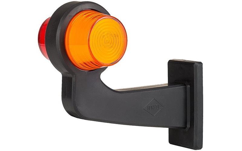 ГАБАРИТНЫЙ ФОНАРЬ (Neon) (LED) ОРАНЖЕВЫЙ - КРАСНЫЙ 12 / 24V ПРАВАЯ